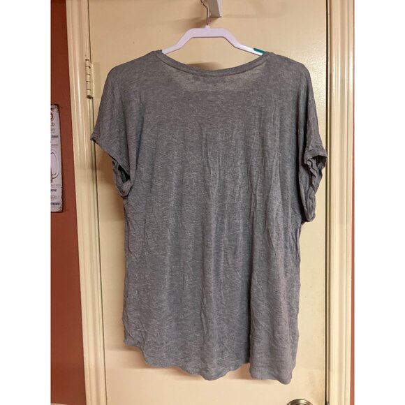 APT.9 XXL Gray Leopard Print T-Shirt With Short Sleeves & Round Neck - Picture 7 of 7